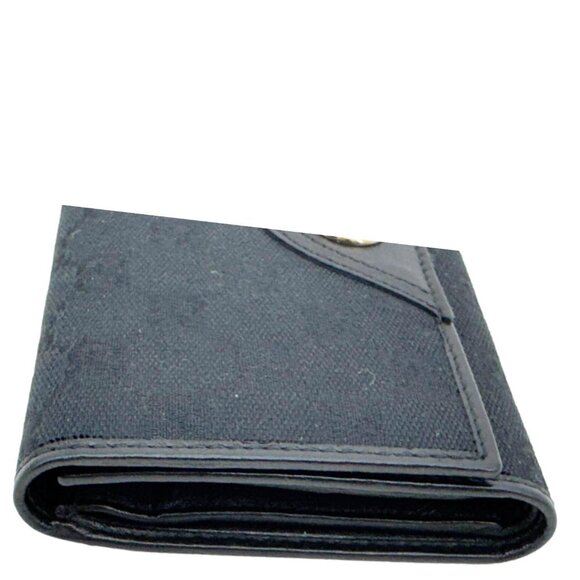 Gucci  Bifold Vintage GG Canvas Wallet Black 184597 - Picture 4 of 14